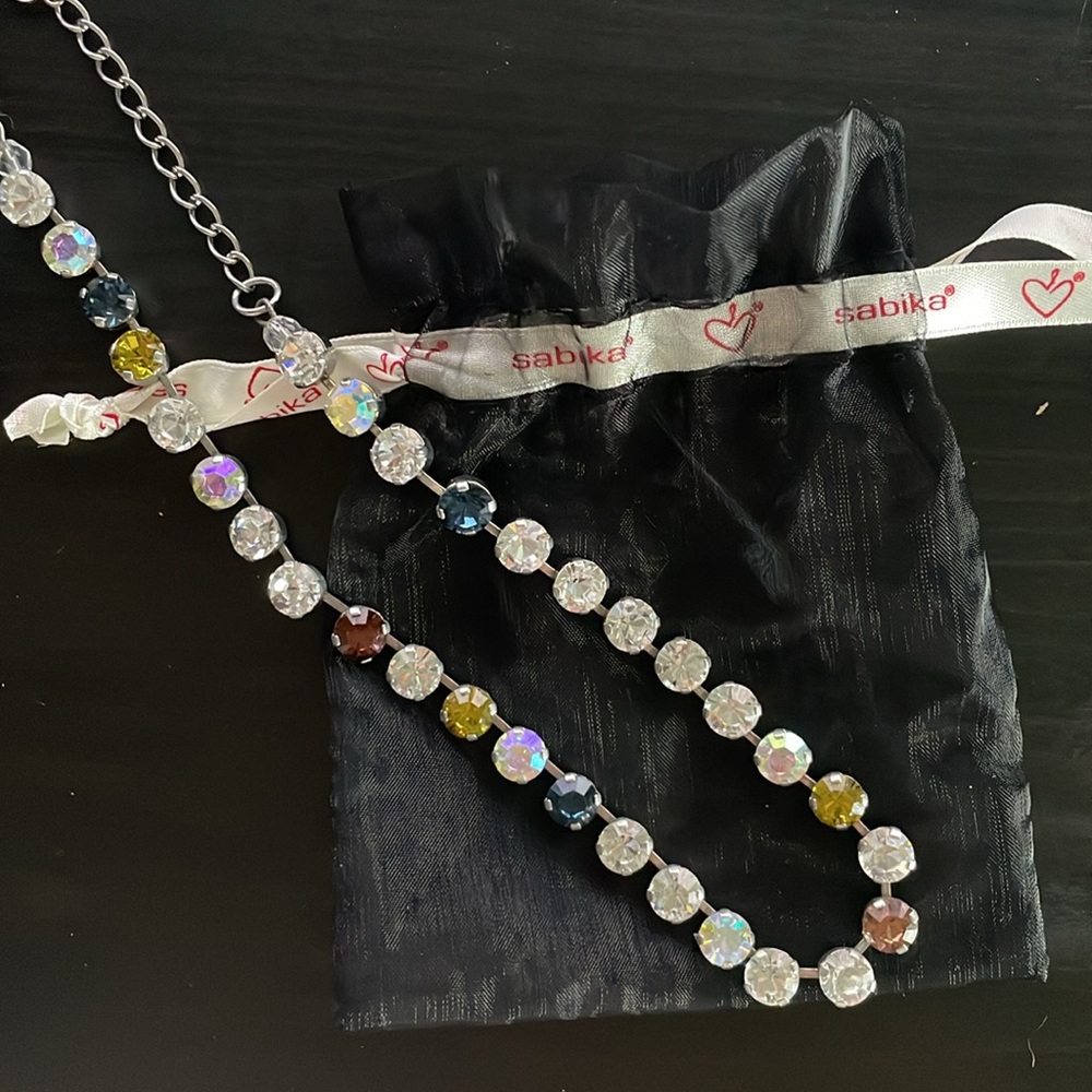 Sabika Fun Size Choker (diamond/navy/orange/yellow)